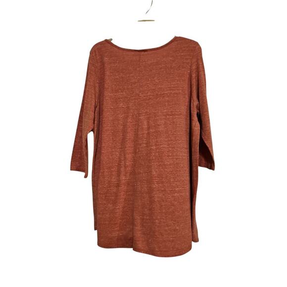 Star Vixen 3/4 Sleeve Scoop Neck Blouse Plus Size Top - Picture 3 of 5